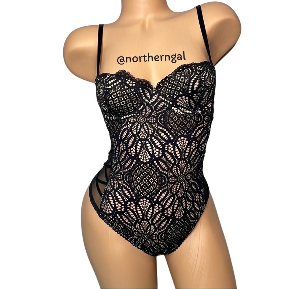 Victoria’s Secret Dream Angels Lace-Up Bodysuit